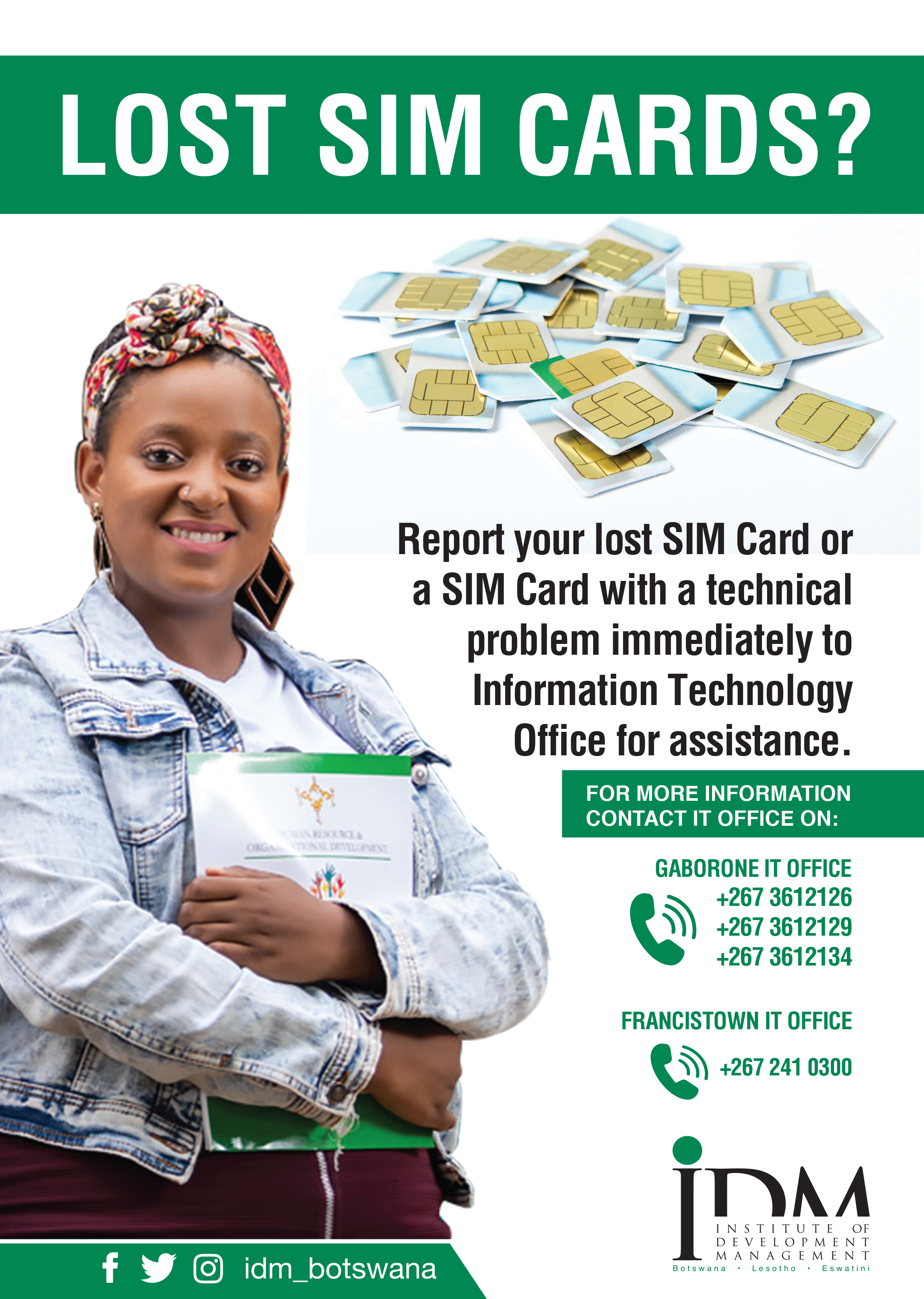 Lost sim card