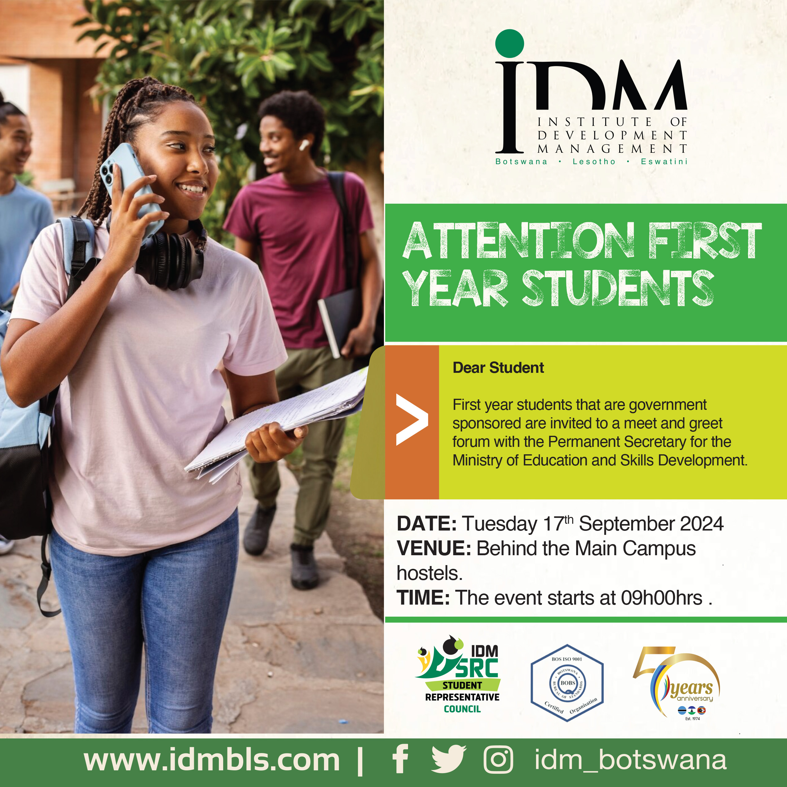 Attention First Year Students
