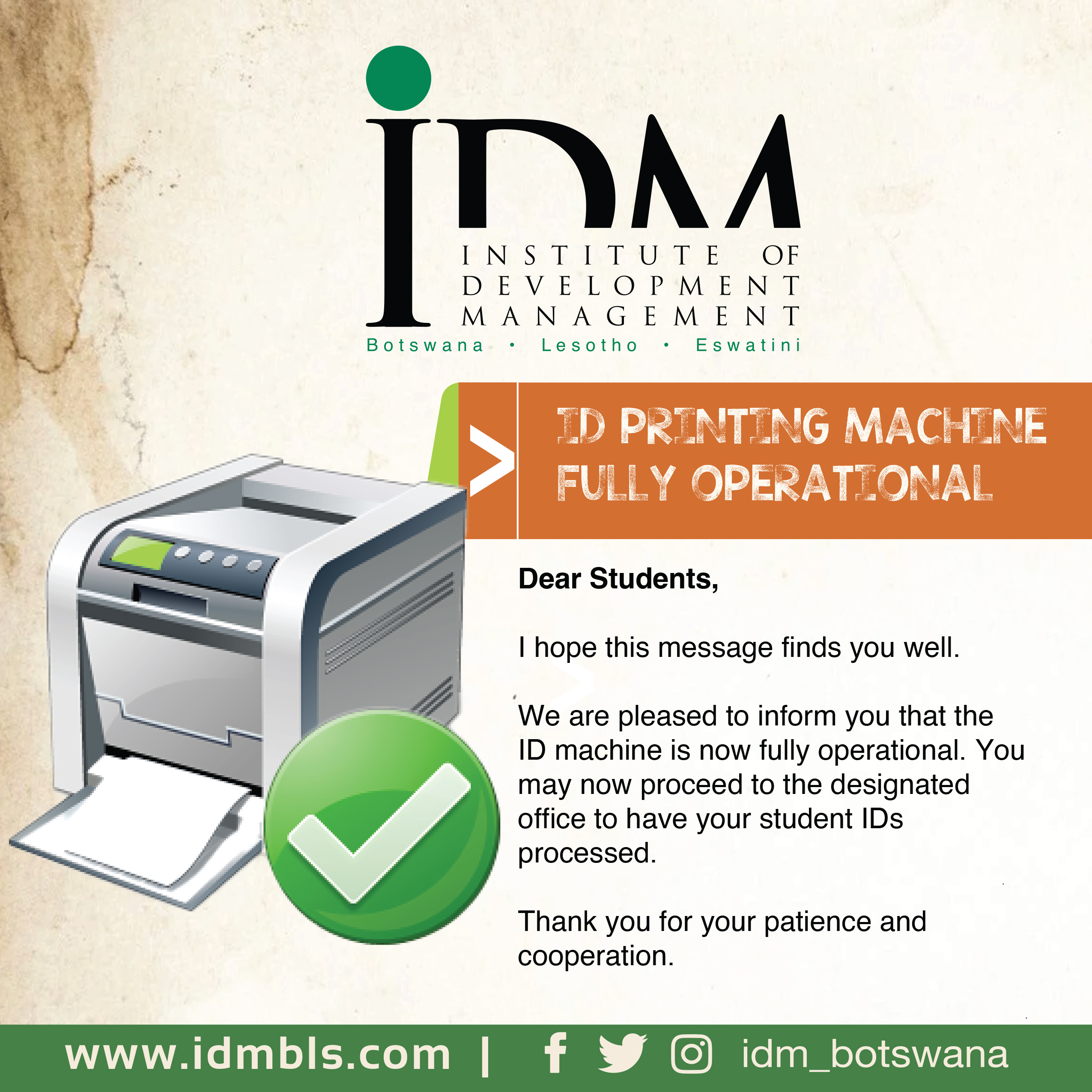 ID Printer Ok