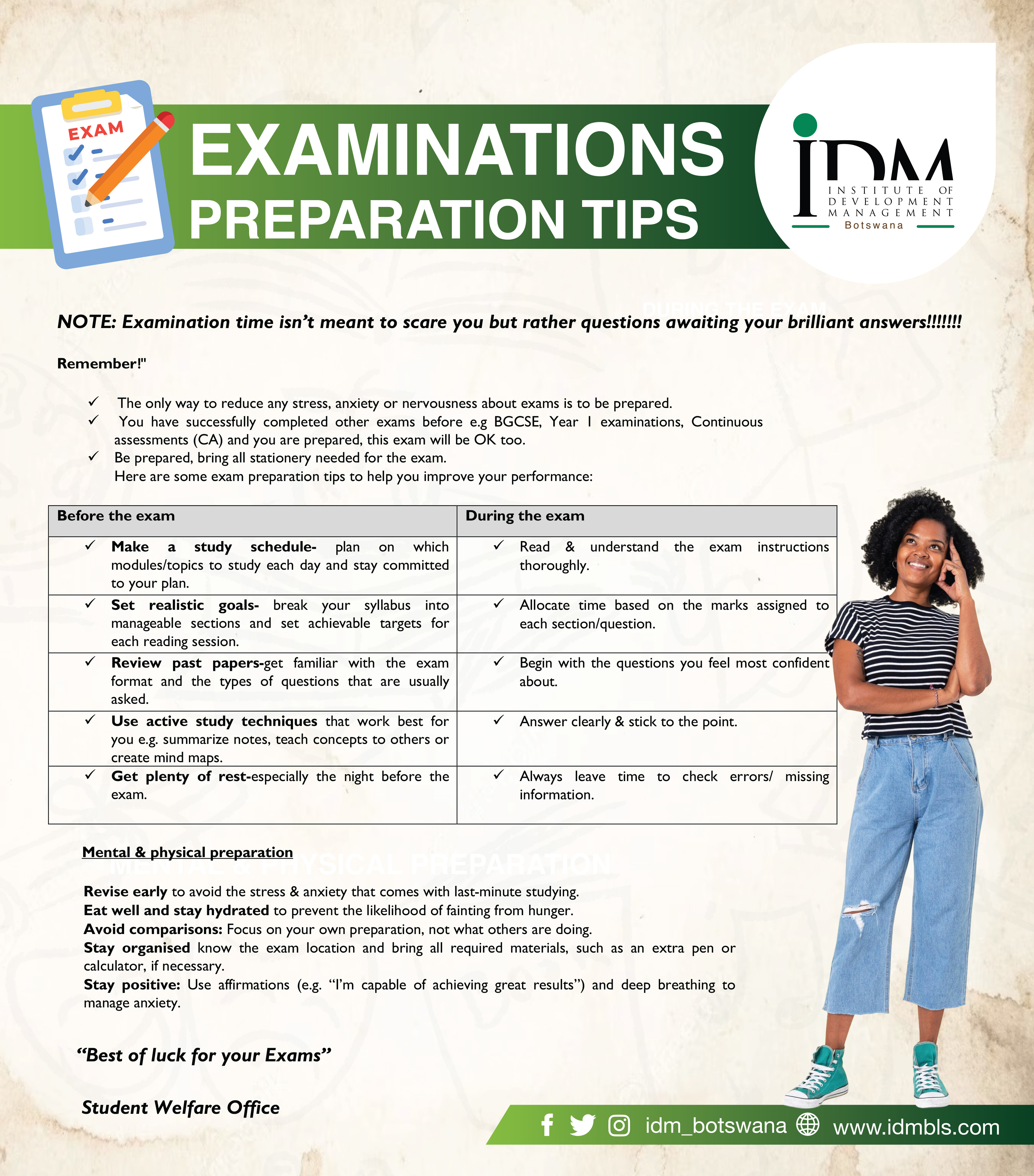 Exam Preparation tips